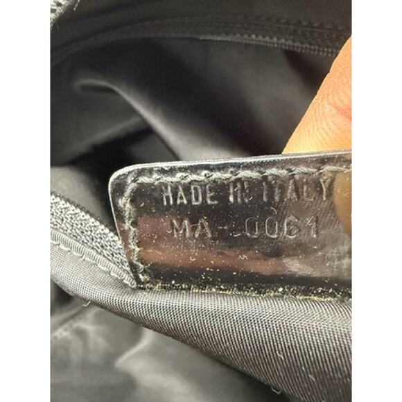 Christian Dior Black Denim Patent Perforated Cannage Satchel! With Charm! - Picture 14 of 16